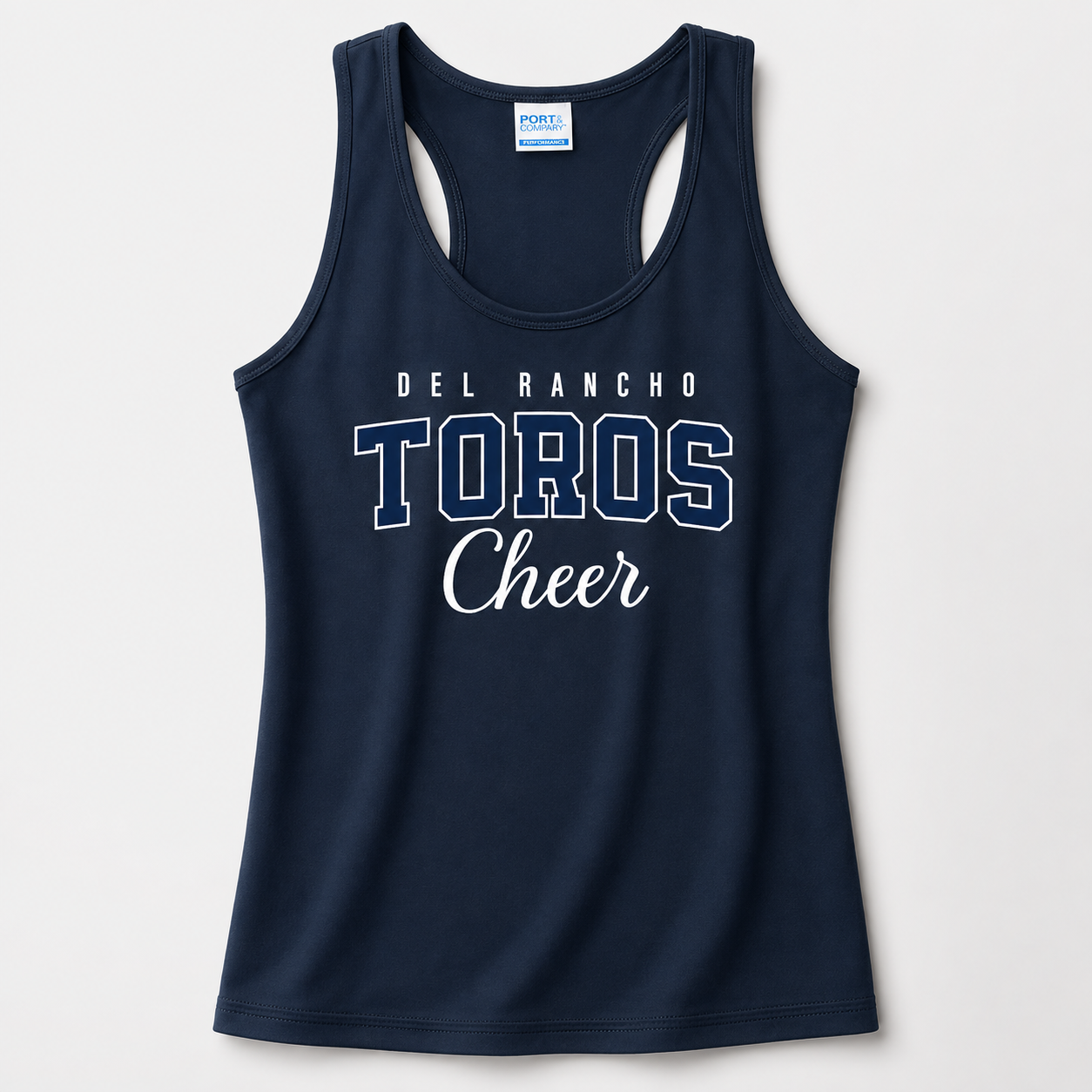 Del Rancho Toros Cheer Women's Performance Spirit Tank