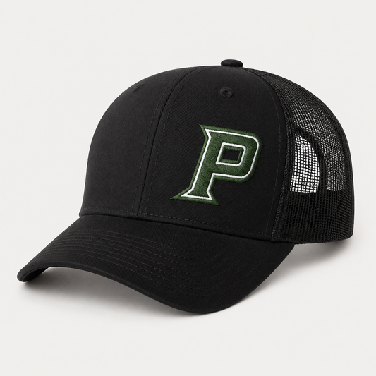Poway Sideliner Black Snapback Trucker Cap
