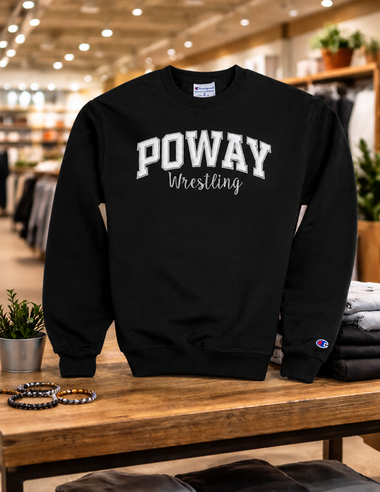Champion Classic Embroidered Crew – Black