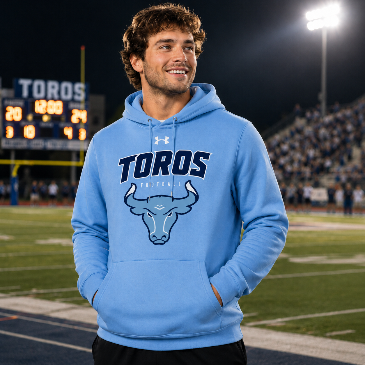 Del Rancho Toros Game Night Icon Hoodie — Under Armour Fleece
