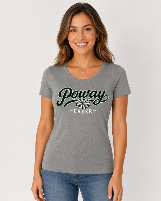 Poway Cheer Ladies Script Tee