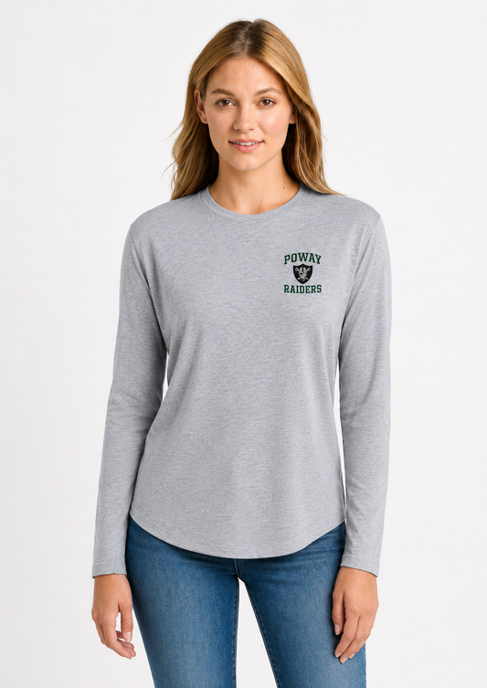 Poway Raiders Women’s Embroidered Long Sleeve Fan Tee