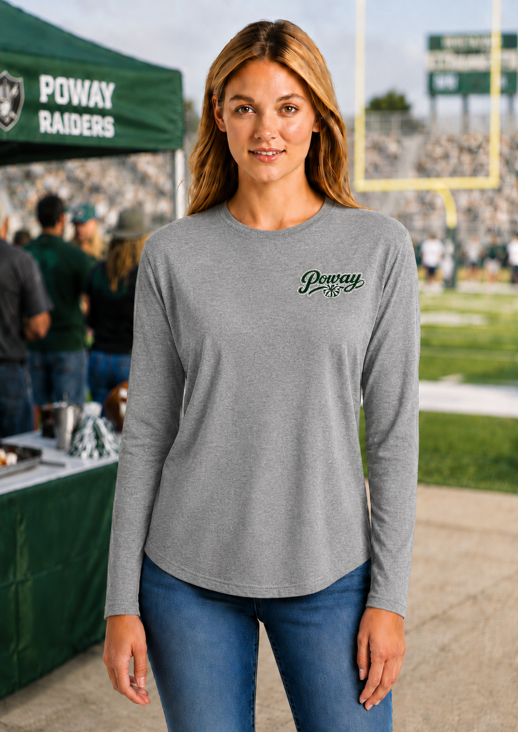 Poway Raiders Women’s Embroidered Long Sleeve Tee