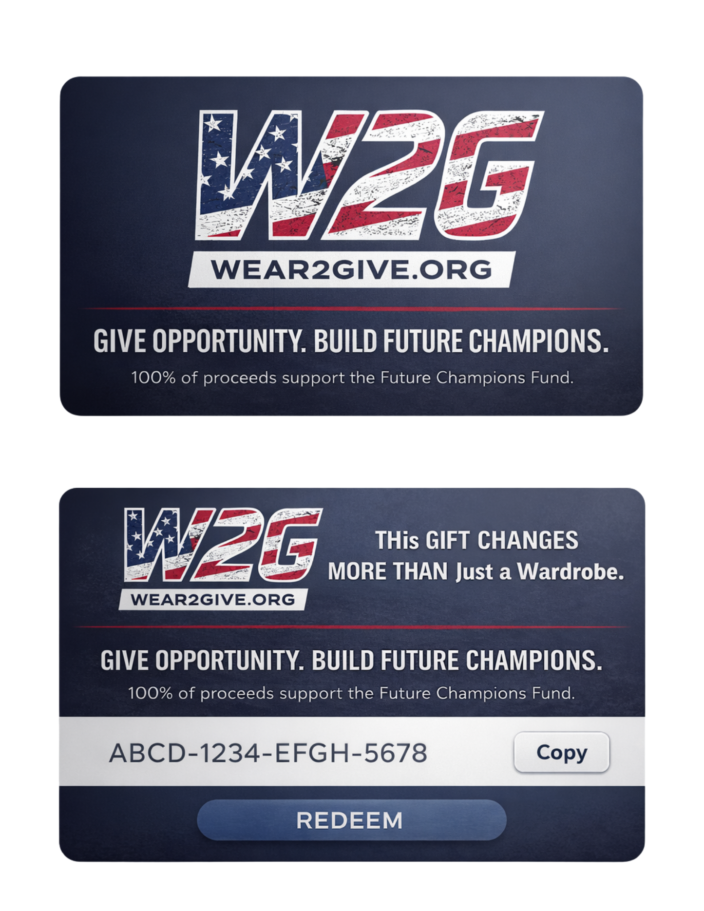 Wear to Give™ Gift Card
