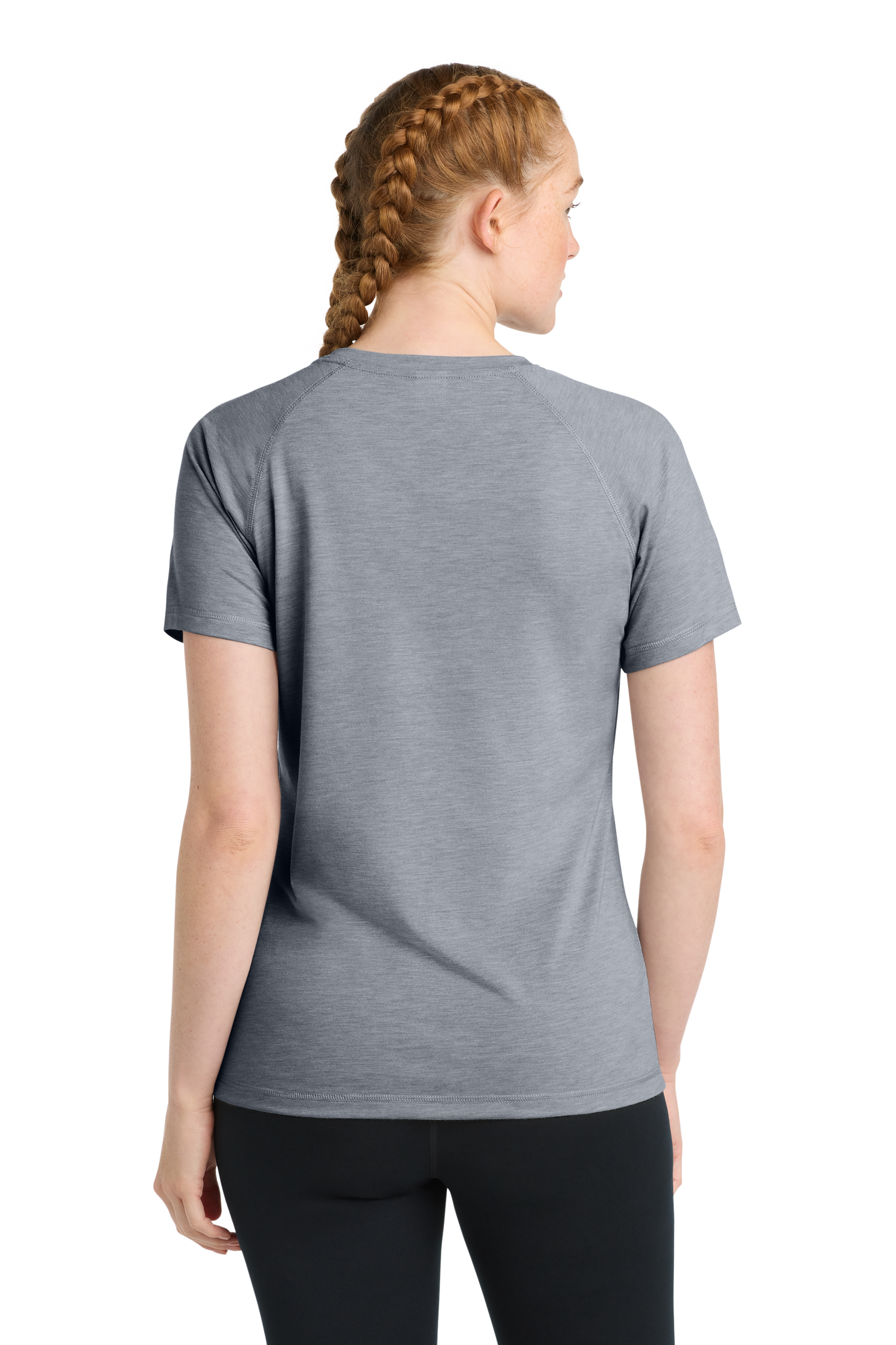 Sport-Tek  ®  Women's PosiCharge  ®  Tri-Blend Wicking Scoop Neck Raglan Tee. LST400