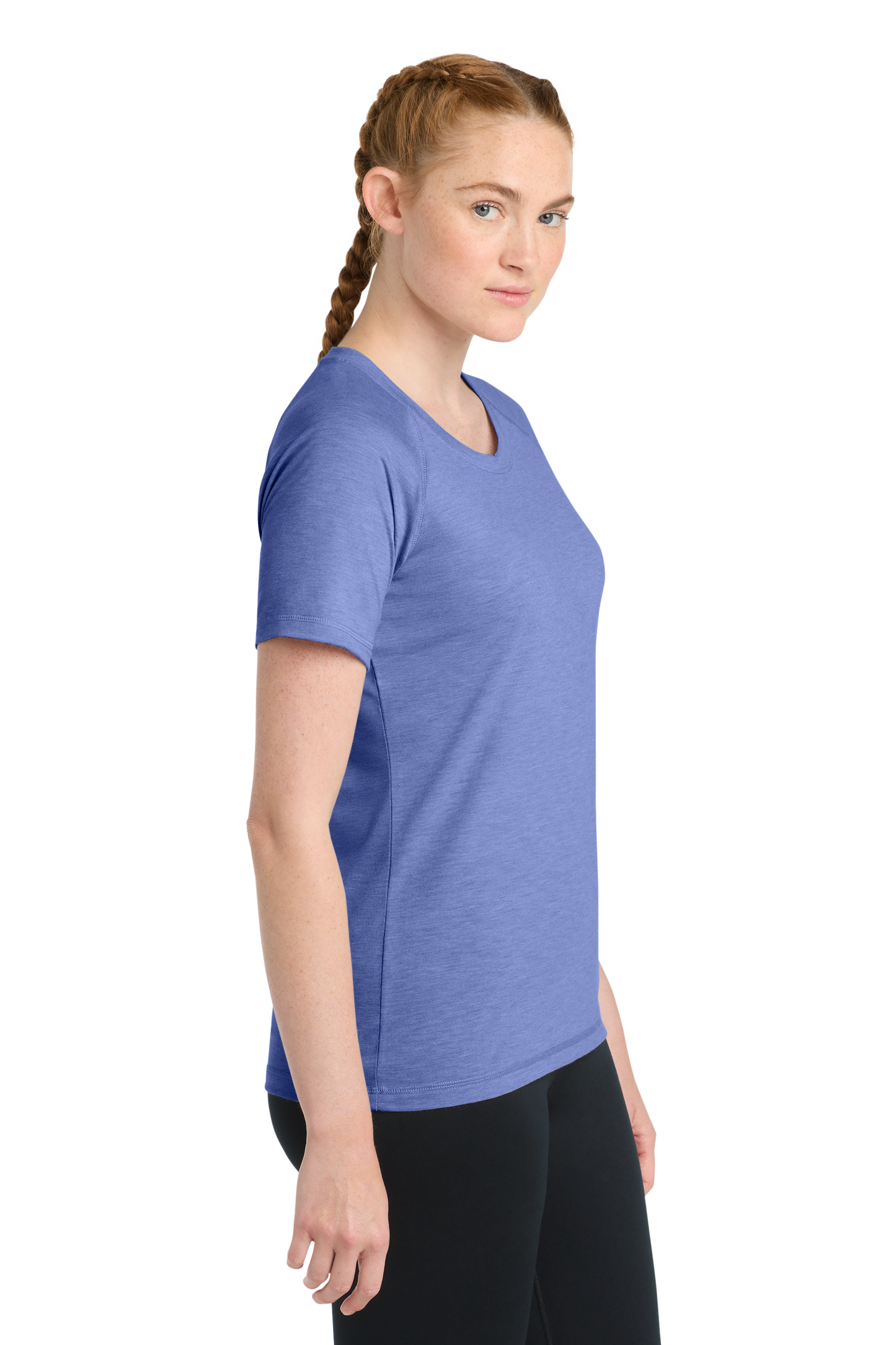 Sport-Tek  ®  Women's PosiCharge  ®  Tri-Blend Wicking Scoop Neck Raglan Tee. LST400