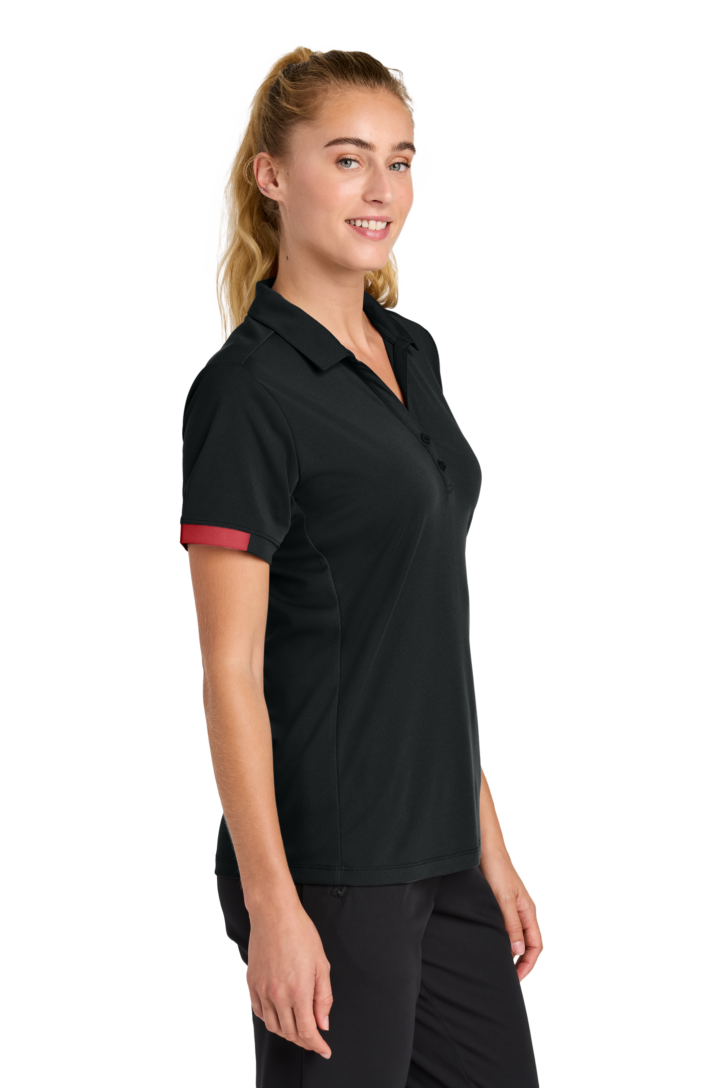 LST444 Sport-Tek® Women’s Club Colorblock Polo