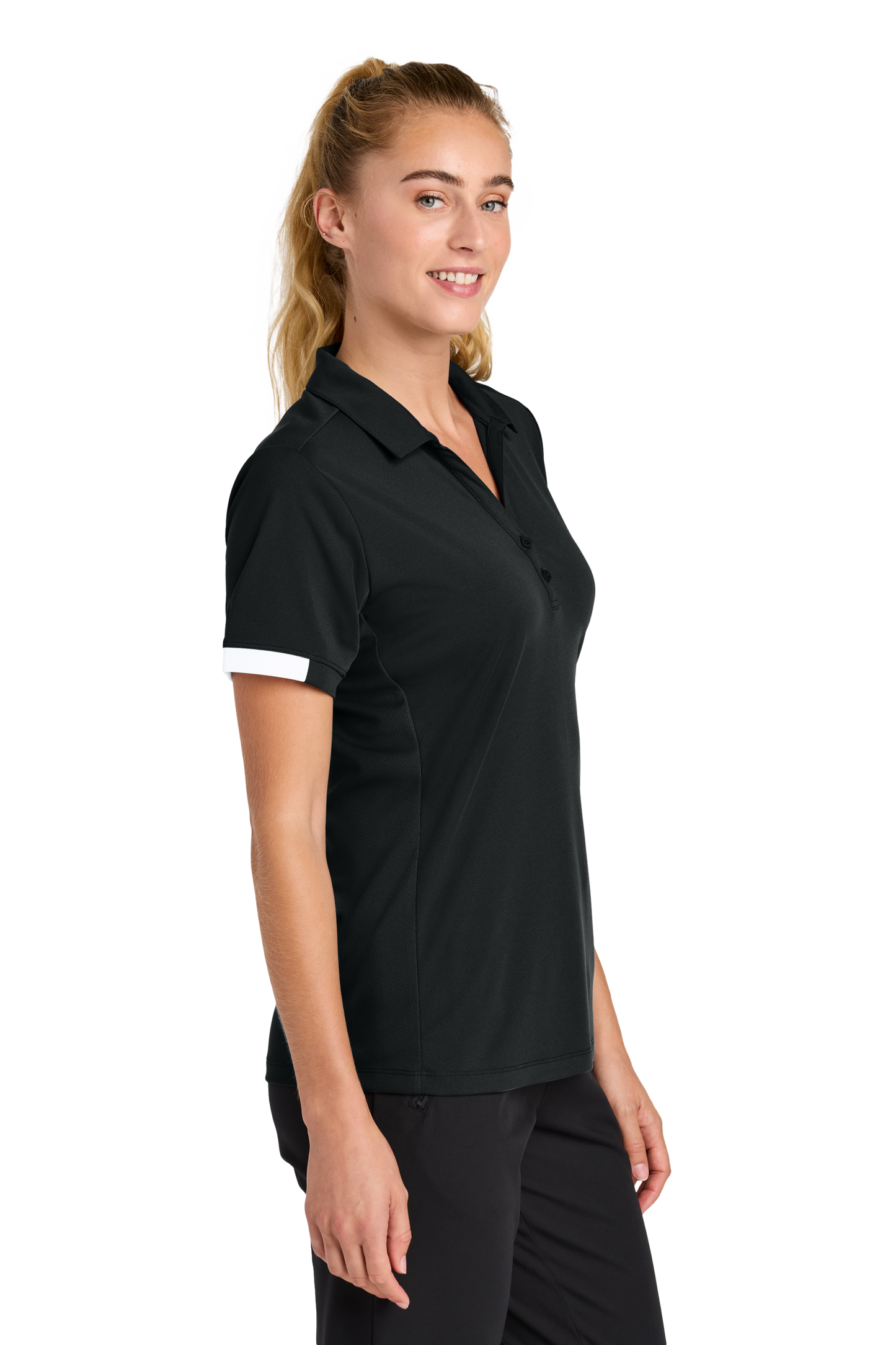 LST444 Sport-Tek® Women’s Club Colorblock Polo