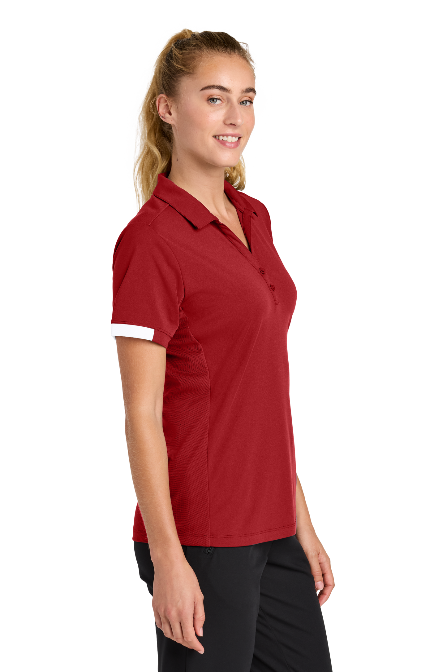 LST444 Sport-Tek® Women’s Club Colorblock Polo