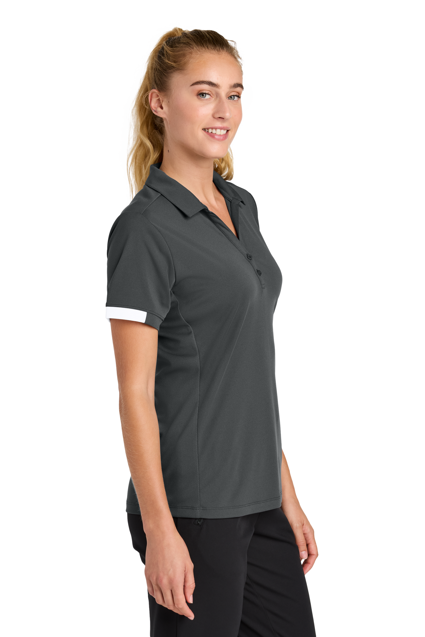 LST444 Sport-Tek® Women’s Club Colorblock Polo