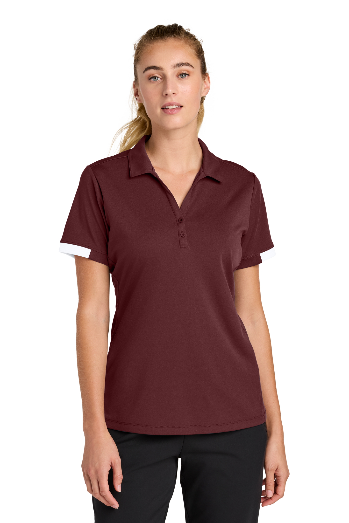 LST444 Sport-Tek® Women’s Club Colorblock Polo