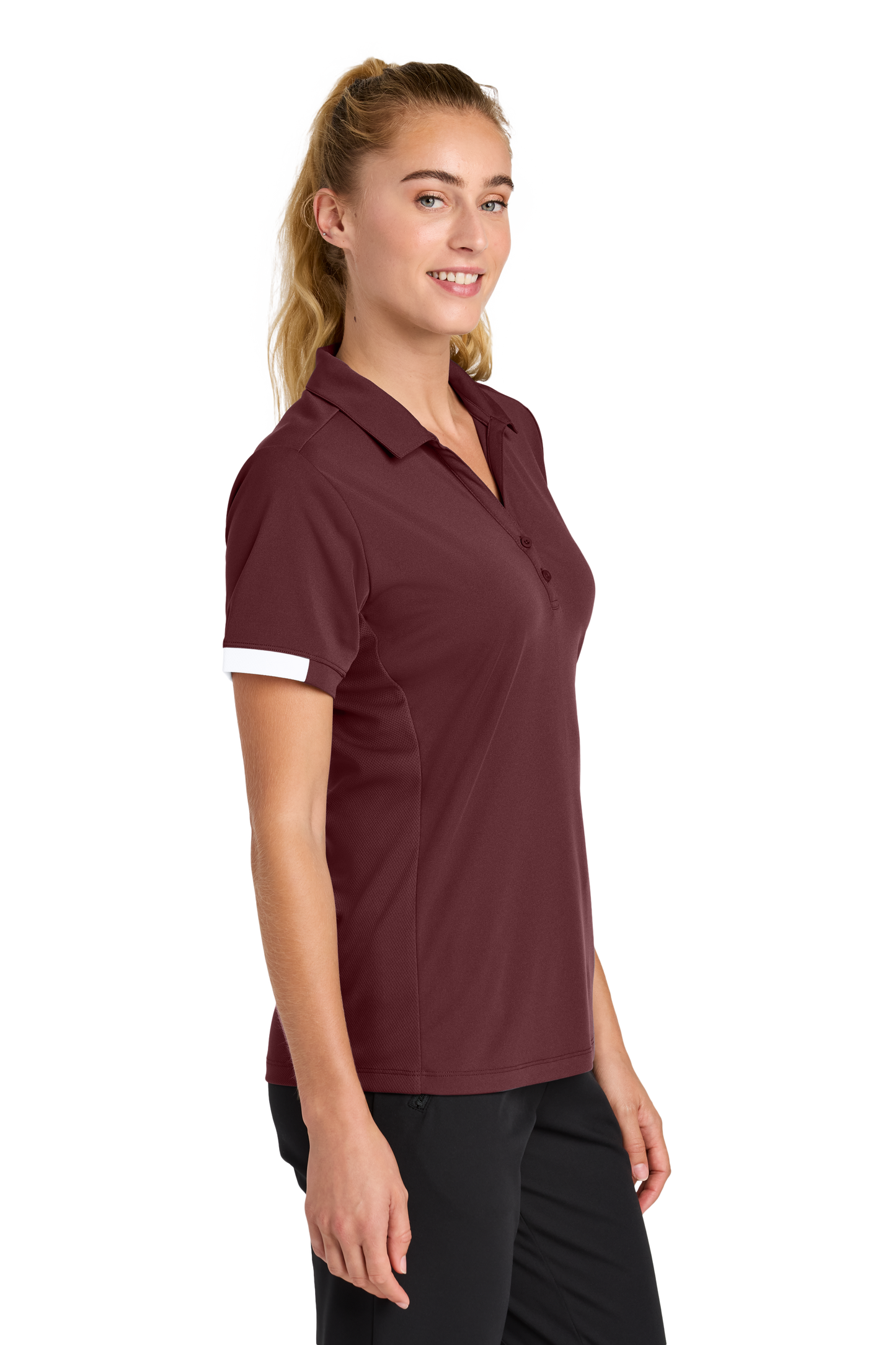 LST444 Sport-Tek® Women’s Club Colorblock Polo