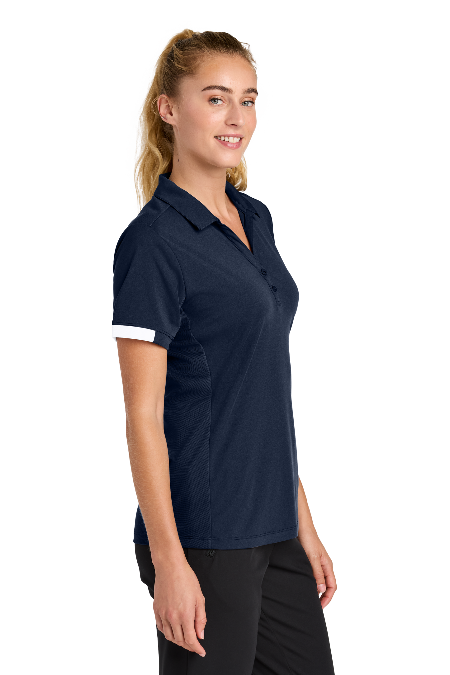 LST444 Sport-Tek® Women’s Club Colorblock Polo