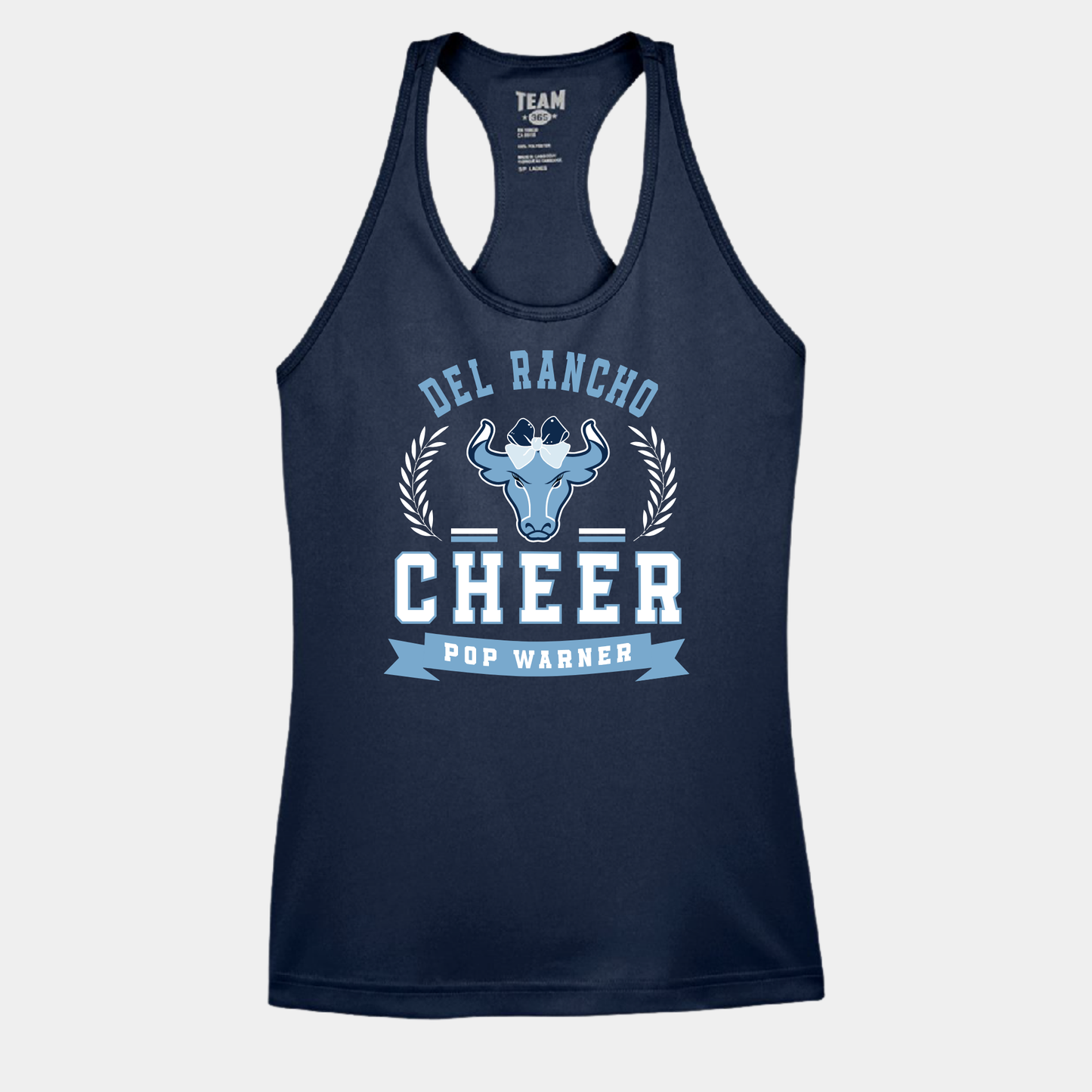 Del Rancho Toros College Cheer Women’s Performance Racerback Tank