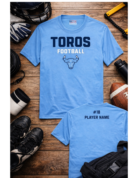 Toros Football Performance Tee